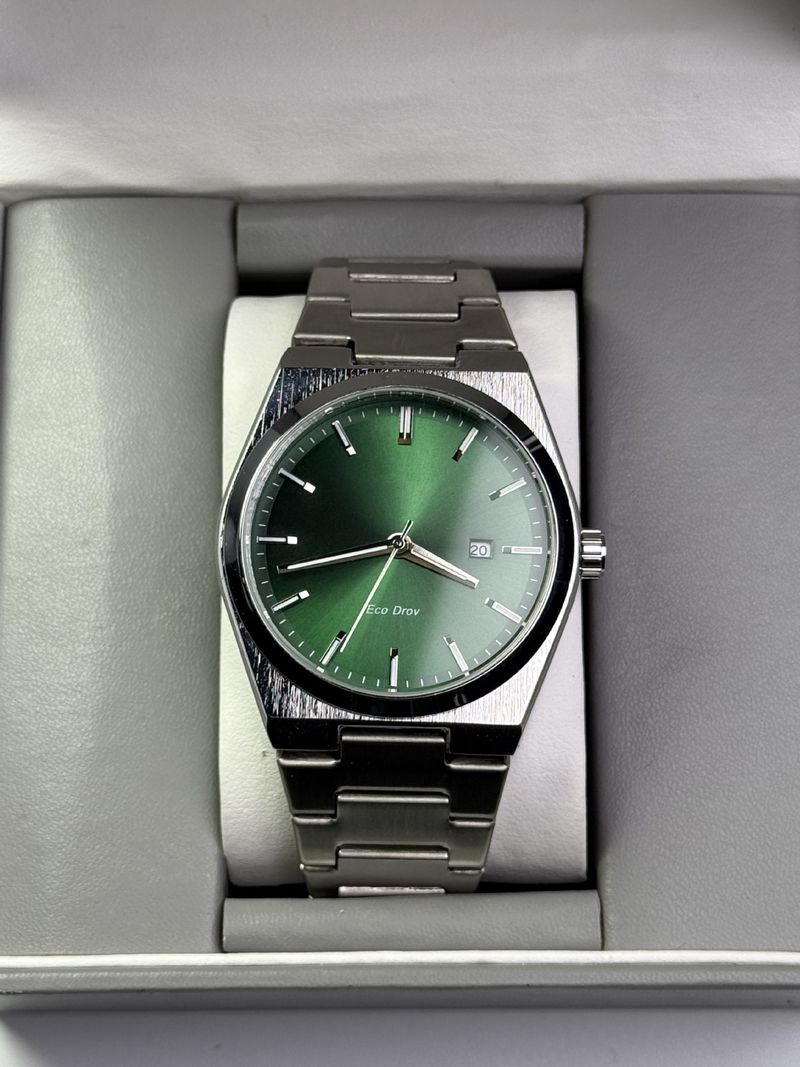 Orologio al quarzo con secondi continui, da uomo, con cinturino in acciaio a tre perni, serie 2025_voghion.com