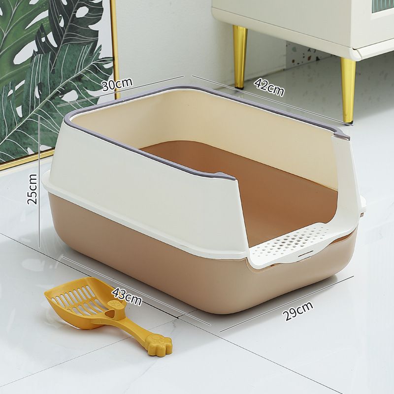 Box Small With Lid Large Fully Enclosed Splash-Proof Odor-Proof Toilet Transparent Litter Tray Cat Supplies Collection_voghion.com