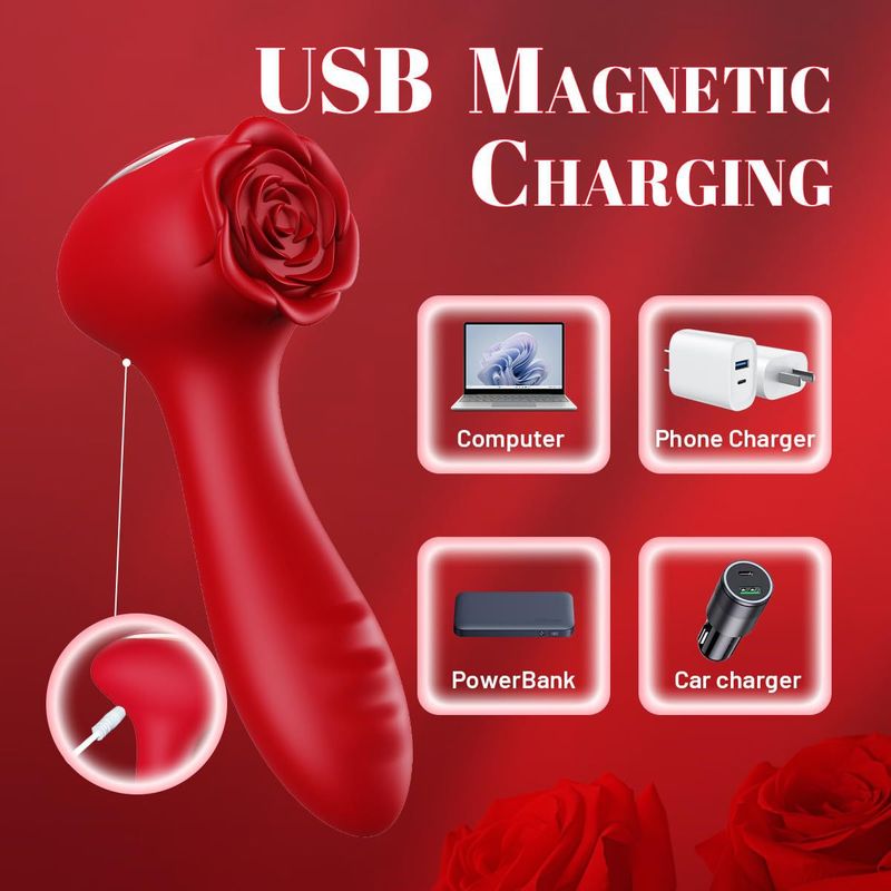 Eros Lab Cross-Border Tanhua Zweite Generation Kleiner rotierender Kugelstab für Erwachsene, 3-in-1 Rosenvibrator_voghion.com