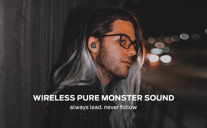 Écouteurs intra-auriculaires Bluetooth Monster Clarity 101 AirLinks TWS, réduction du bruit ENC, étanches, sans fil_voghion.com