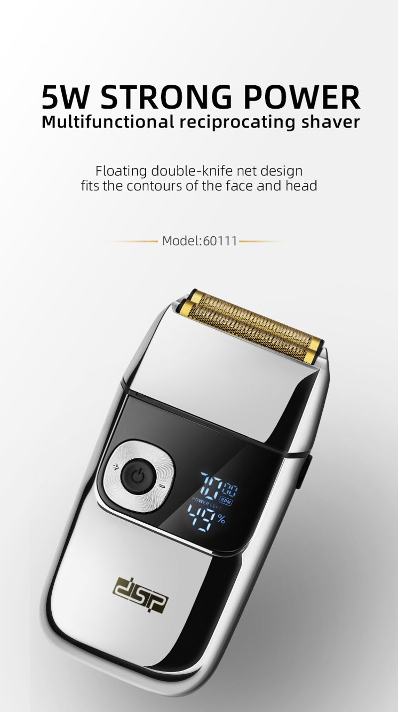 DSP/Dansong Home Digitalanzeige, reziproker USB-Aufladung, elektrischer Multifunktionsrasierer_voghion.com