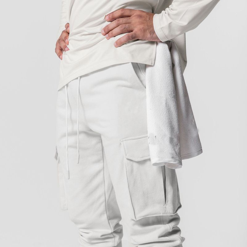 Men's Slim-Fit Cargo Joggers - Athletic Workout Pants With Multiple Pockets For Basketball & Running (Lightweight Stretch Fabric Adjustable Waist)_voghion.com