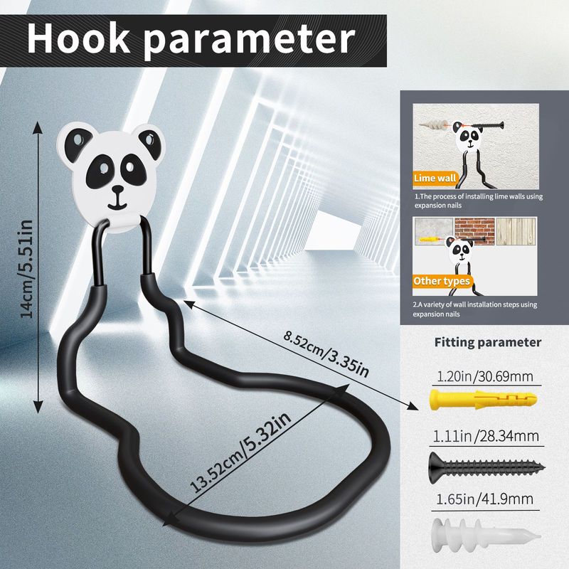 Garage Metal Wall Hanger 8 Installation, Heavy Hook Display Hanger, Used For Garden Tools Water Pipe Storage Tools Bearing Heavy Metal Hooks_voghion.com