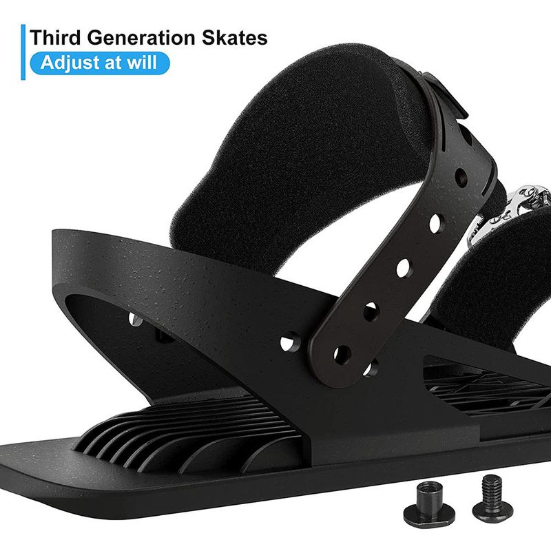Outdoor Mini Short Ski Shoes Snowboard Winter Travel Portable Ice Skates Snow Boots_voghion.com