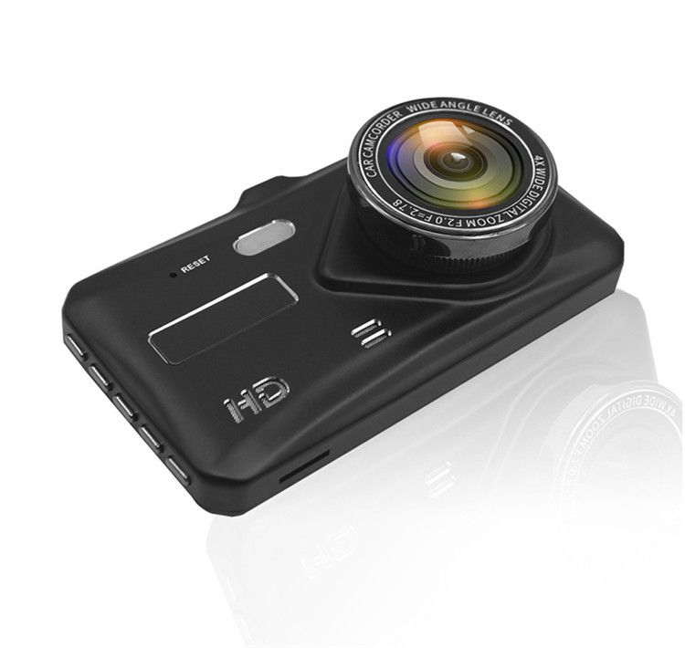 4-Zoll Touchscreen Driving Recorder 1080P virun an hënneschter duebel Opnam Zink Legierung Shell op Lager verstoppt Spigel_voghion.com