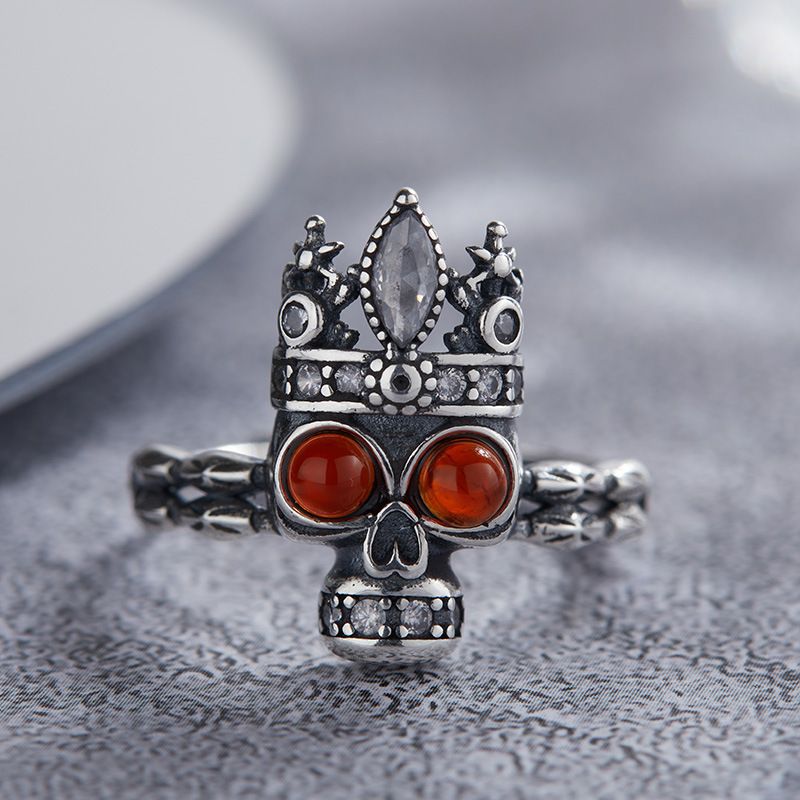 Anello di gioielleria naturale puro con pietra preziosa colorata tailandese, per uomini e donne, in argento semplice_voghion.com