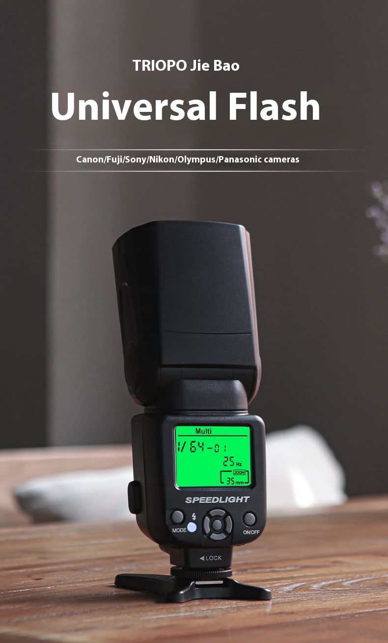 Triopo TR-950 Flash Light Universal For Canon Nikon Fujifilm Olympus 650D 550D 450D 1100D 60D 7D 5D Camera_voghion.com