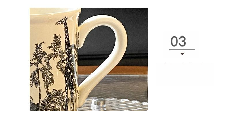 Ceramic Mug Water Niche Design Gift High-Value Coffee Office Drinking Cup_voghion.com