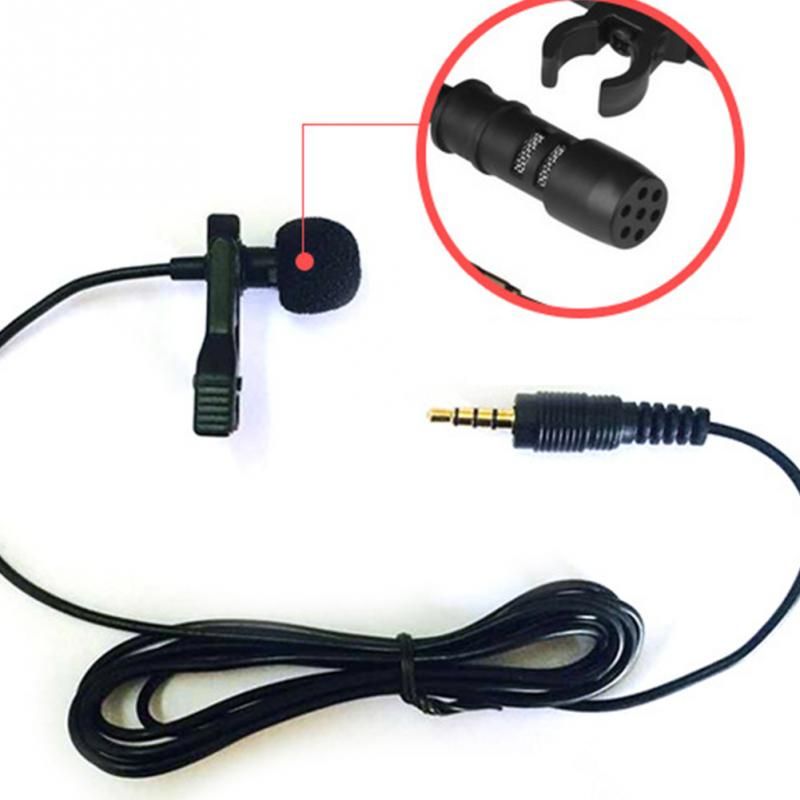 1.5m Bracket Clip Vocal Audio Lapel Microphone For Mobile Phone Speaking In Lecture AUBESS 3.5 Mm Tie Collar_voghion.com