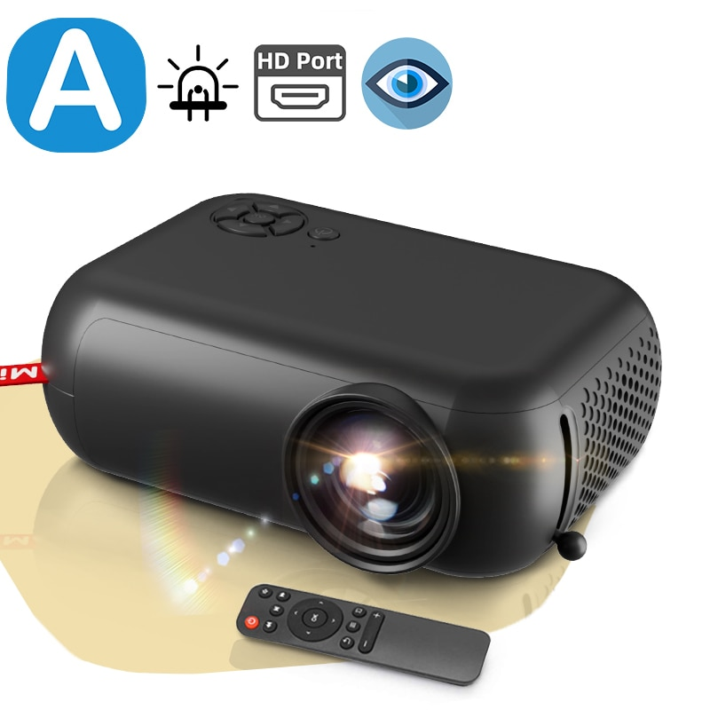 A10 nešiojamasis mini teatras 3D LED kino išmanusis televizorius namų garso palaikymas Full HD 1080p vaizdo pluošto projektorius_voghion.com