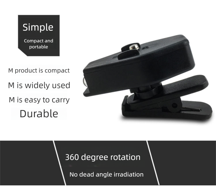Mini LED Flashlight Lighting Outdoor Fishing Hiking Reading Clip-on Glasses Small Light_voghion.com