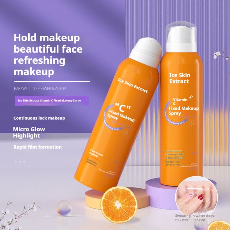 Langanhaltende Feuchtigkeitsversorgung, puderfrei, feuchtigkeitsspendend, Kontrolle, Vitamin C-Kosmetikspray_voghion.com