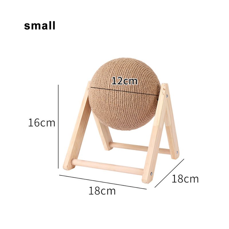 Tiragraffi per gatti, giocattolo con palla in corda di sisal, giocattolo per zampe, tiragraffi per gatti, resistente all'usura, forniture per mobili per animali domestici_voghion.com