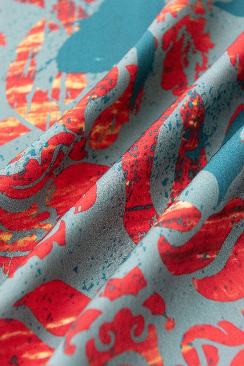 Regalo mamma 100% seta di gelso sciarpa di alta qualità, foulard, scialle da donna nonna bifacciale_voghion.com