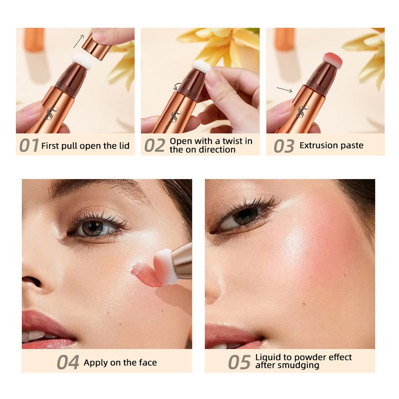 SHCOETY 7-Shade Liquid Blush & Contour Pen - Highlighter With Fine Shimmer, Natural Rosy Glow & Sculpting Effect_voghion.com