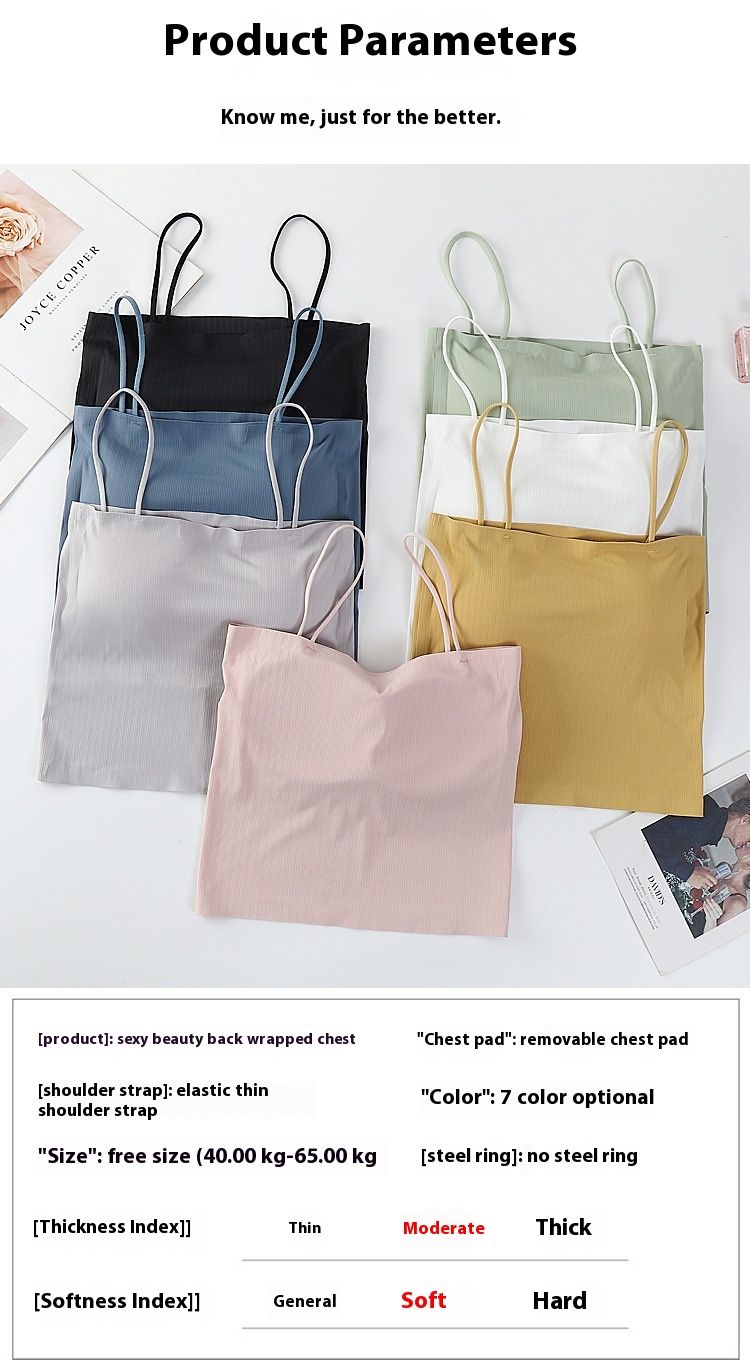 Canotta sportiva con spalline sottili in seta Ice Summer, interna ed esterna, traspirante con cuscinetto per il torace, anti-esposizione alla luce_voghion.com