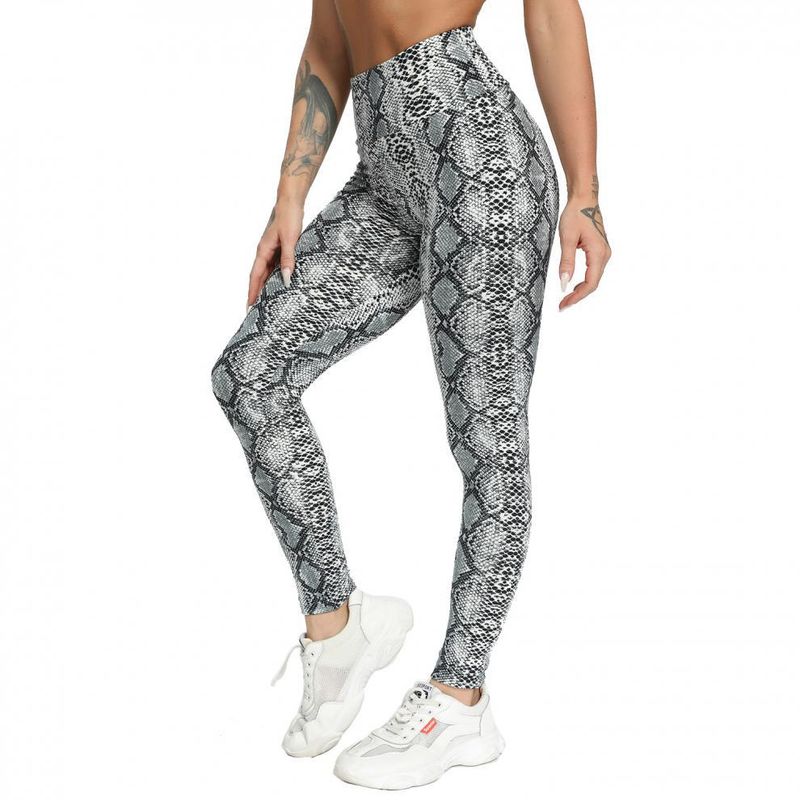 Women's yoga Pants Leopard Print Large Size Printed Pocket Slim Butt Lifting Sports Yoga Pants Leggings XY6645_voghion.com