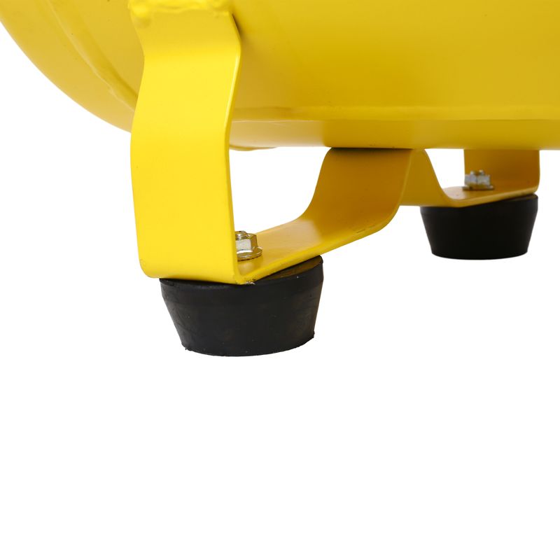 3.5HP Portable 10 Gallons Oil-Lubricated Air Compressor Tank Ultra Quiet Horizontal Tank Adjustable Pressure With Built-in Wheel_voghion.com