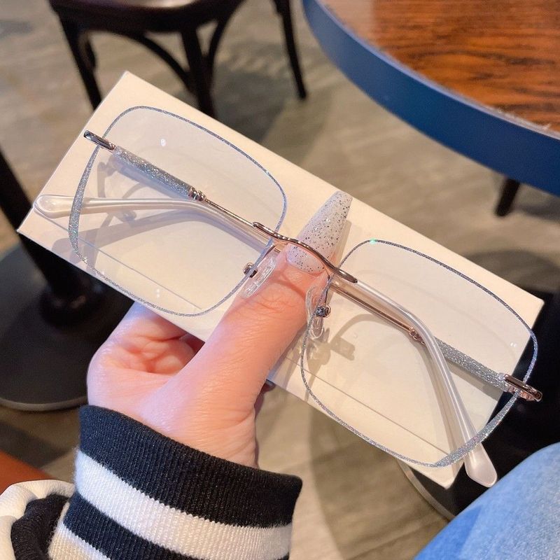 New style reading glasses fashion ladies starlight anti blue light reading glasses vibrato reading glasses eye protection_voghion.com