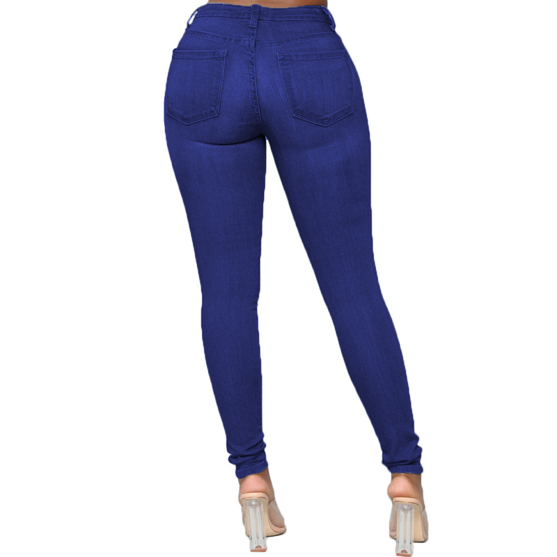 Damenbekleidung Enge Jeans Bleistifthosen in Übergröße_voghion.com