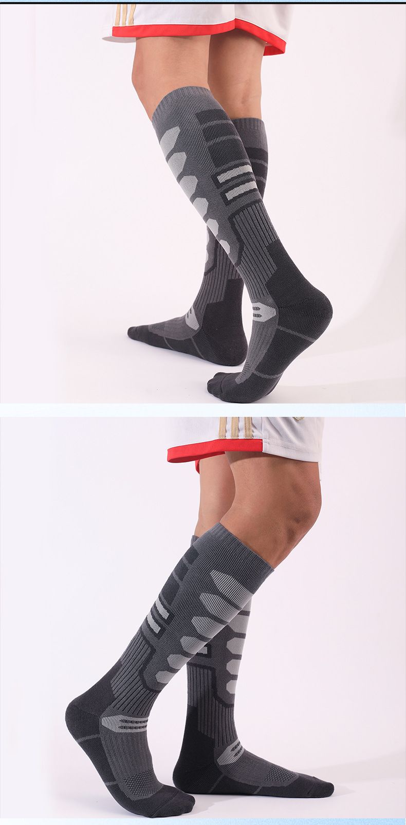 Professionele lange sportschoenen voor heren, warme hoge winterkousen voor dames, verdikte skisokken met handdoekbodem voor buiten_voghion.com