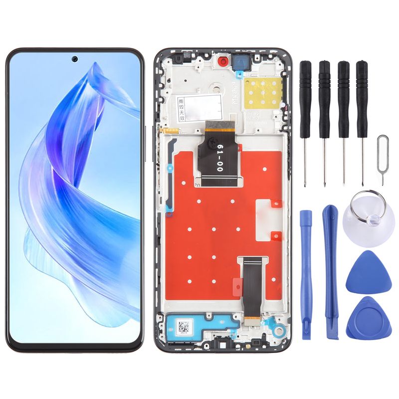 For Honor X50i Original LCD Screen Digitizer Full Assembly With Frame (Black)_voghion.com