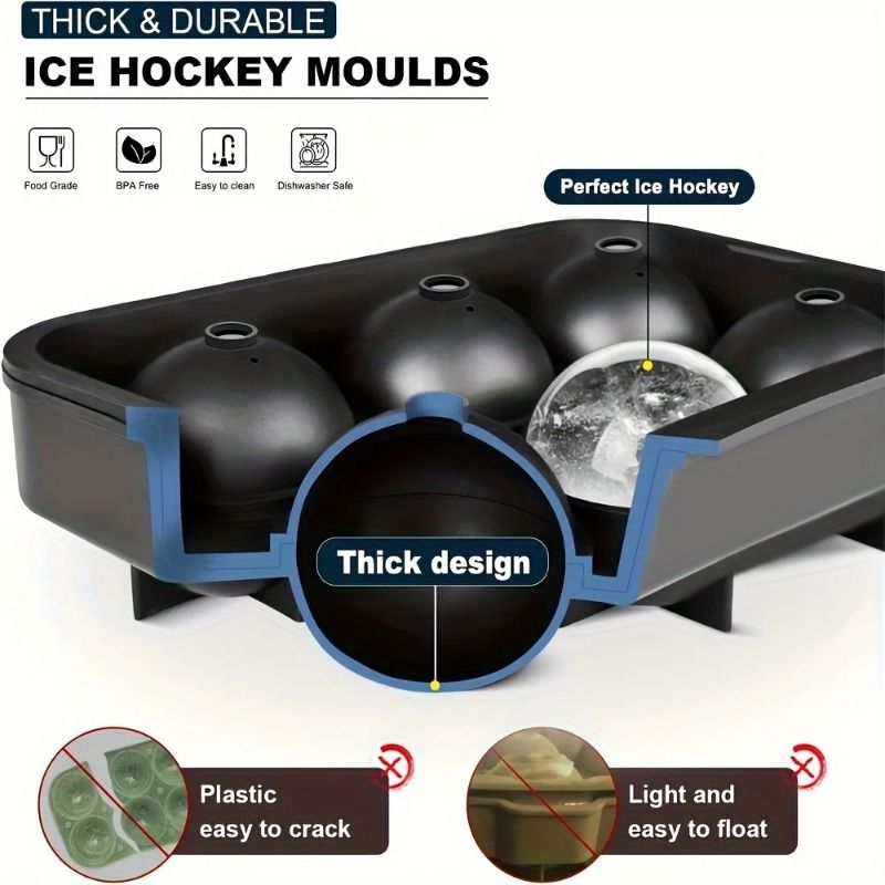 4/6/8Grid Ice Ball Maker Silicone Ice Cube Mold Tray DIY Freeze Ice Maker Kitchen Barware Tools Perfect For Freezer Cocktail_voghion.com