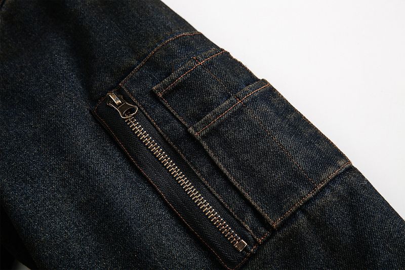 Vintage Denim Parkas Pelz Warme Gepolsterte Jacken Männer Streetwear Harajuku Übergroßen Blase Mantel Outwear_voghion.com