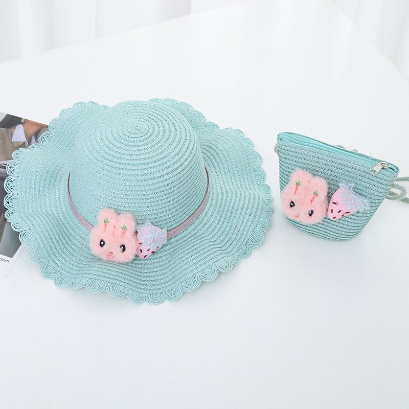 Cappello da sole estivo da spiaggia per bambine, in paglia, da pescatore, principessa, tesoro_voghion.com