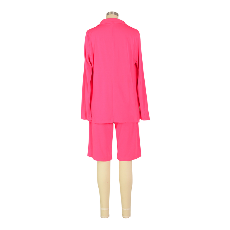 Dammekleeder Onofhängeg Websäit Kostümjacket Shorts Zweedeel Fréijoer Summer Casual Kostüm_voghion.com