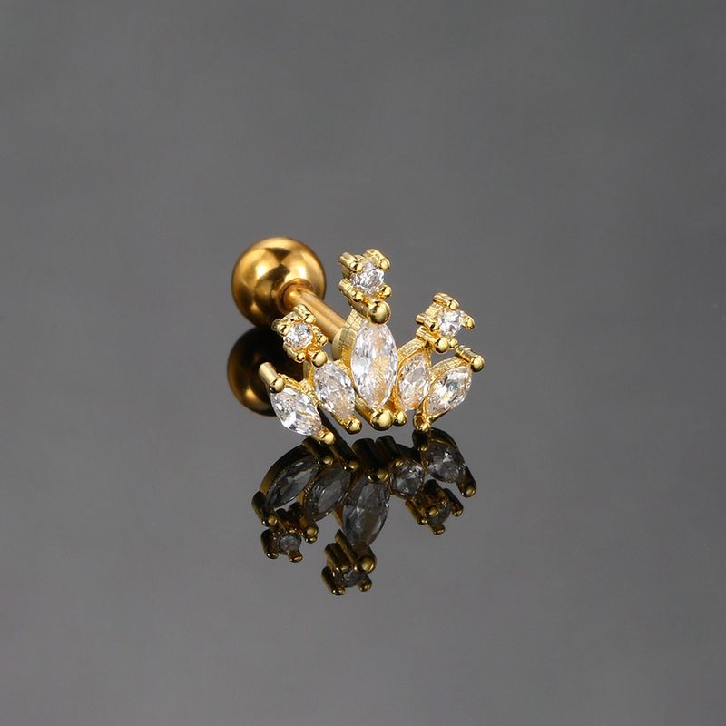 Unisex heißer Stil Zirkon Mikro eingelegt Ohr Knochen Ohrstecker für Frauen Edelstahl Gewinde Kugel Ohrstecker Knorpel Piercing Ohrringe_voghion.com