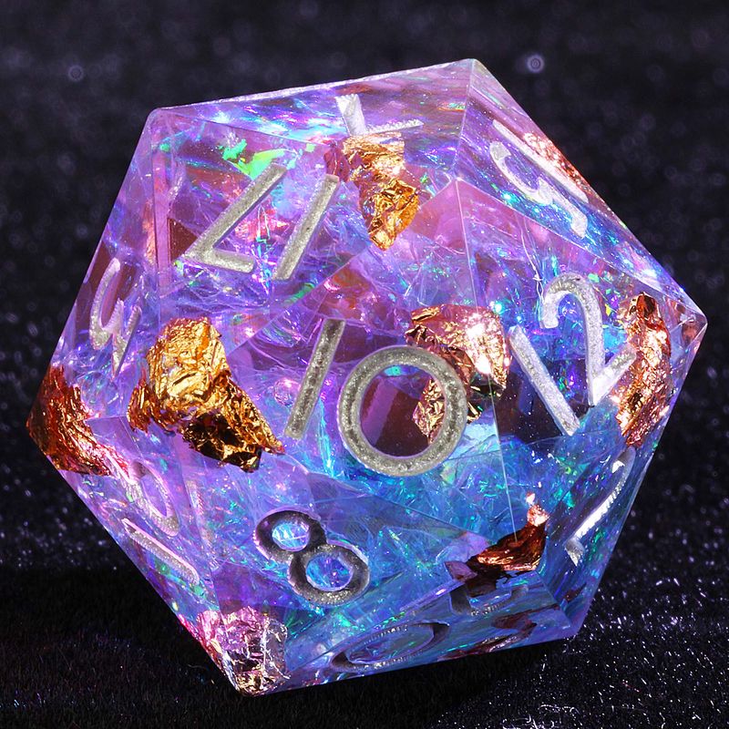 9 Polyhedral Sets D&D Dice Aurora Whisper For Dungeons Dragons RPG_voghion.com