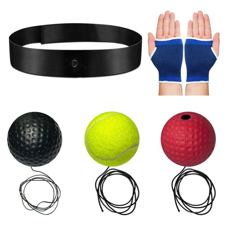 Hoofdgemonteerde boksreflex kindergevechtsdecompressie Magic Speed Ball, training voor volwassenen, fitness en_voghion.com