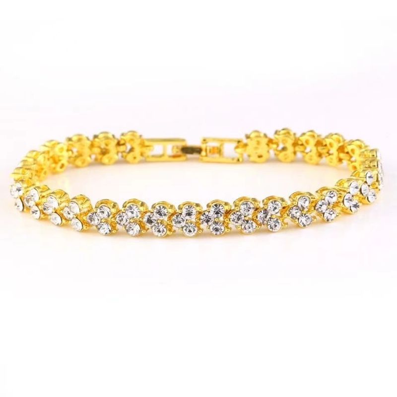 Shine~ Cuban Full Diamond Bracelet For Women, Light Luxury Niche Design, Ins Trend, Minimalist Style, Unique And Trendy_voghion.com