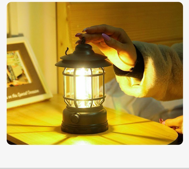 Outdoor Lange Batterie Lebensdauer Beleuchtung Ultra-lange Camping Wiederaufladbare Zelt Atmosphäre Laterne Hängen Typ_voghion.com