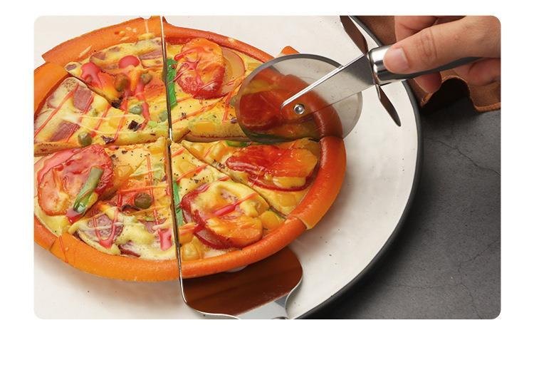 Stainless Steel Pizza Multi-Functional Kitchen Baking Tool Single Double Wheel Round Roller Cutter_voghion.com