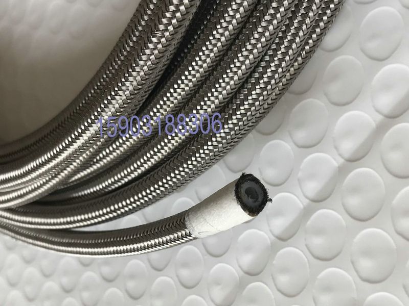 AN3 ID:1/8" Braided SS PTFE Car Motorcycle Hydraulic Brake Fuel e Hose 1M_voghion.com