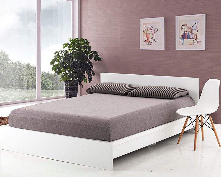 Coprimaterasso Lenzuolo Singolo Tinta Unita Maglia Geranio Cotone_voghion.com