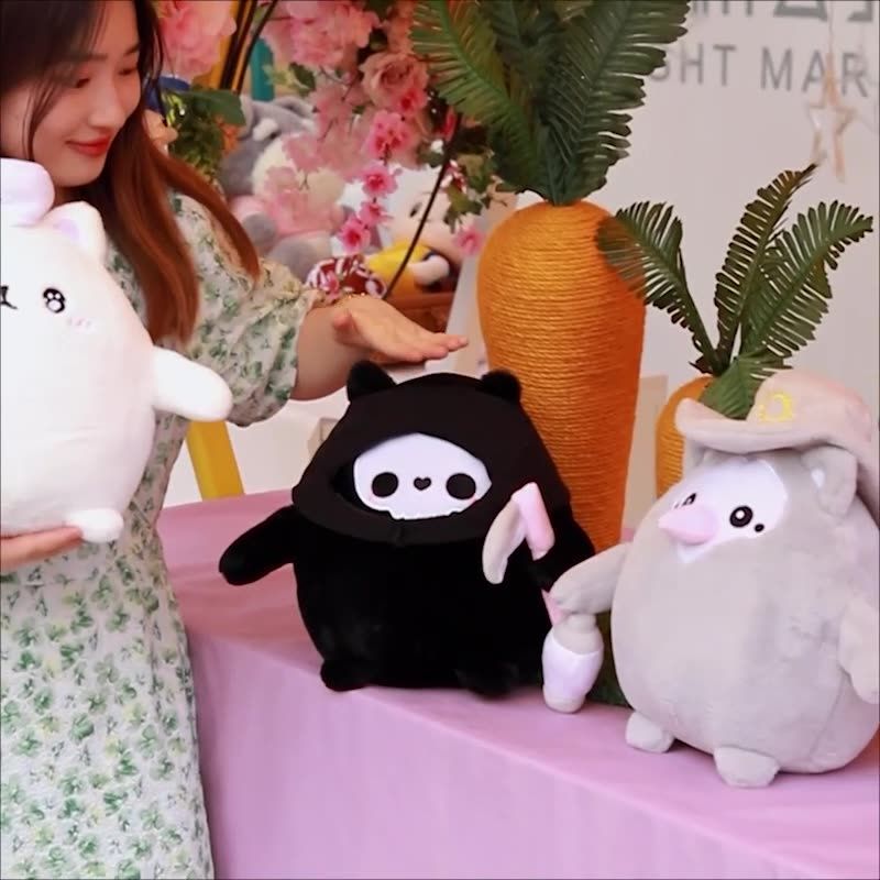 Series Cat Dark Plush Toys For Halloween Witch Nurse And Death More_voghion.com