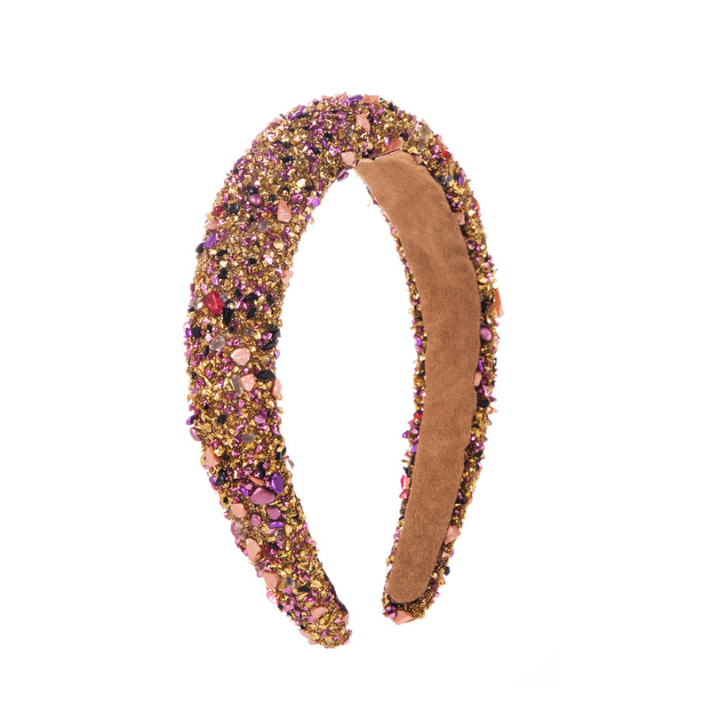 Nuovo stile barocco esagerato, sette colori, cristallo, spugna, fascia per capelli a tesa larga, accessori per capelli_voghion.com