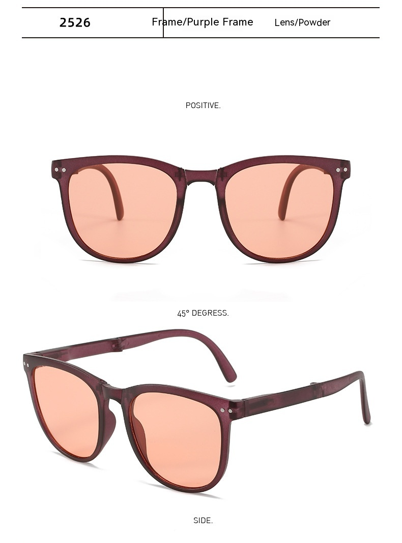 2023 Nuovi occhiali da sole con protezione UV e solare da uomo Comodi visiere parasole con montatura ovale Occhiali da sole pieghevoli da donna Polarizzatore_voghion.com