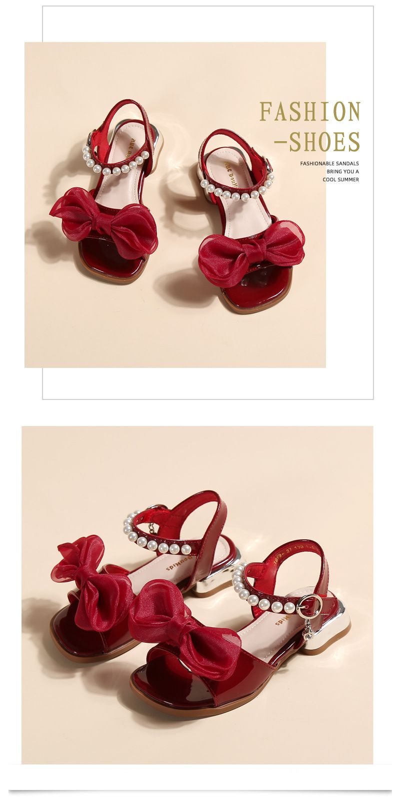 Sandali per bambine e bambini, nuovi stili, alla moda e versatili, sandali bassi per bambini, in vernice, con fiocco, scarpe da galateo per studenti_voghion.com