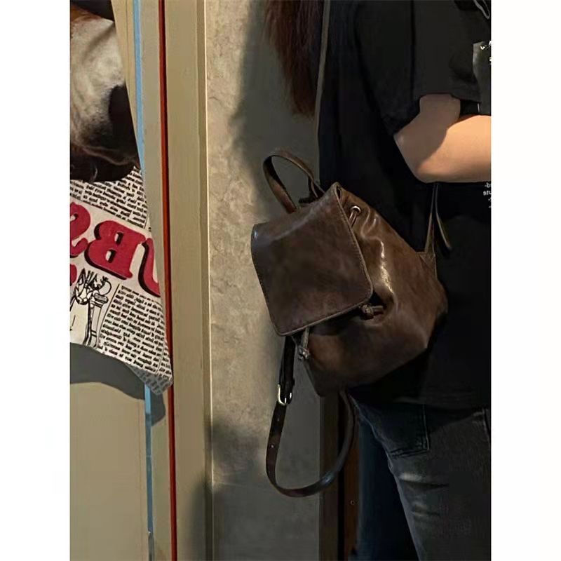 2024 Mini versatile backpack, high-quality and niche drawstring shoulder bag_voghion.com