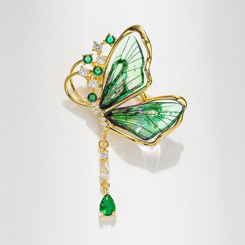 Broche de mariposa caprichoso: elegante diseño de insecto alado para camisas, blusas y chaquetas (varios colores disponibles). Decoración para camisas._voghion.com