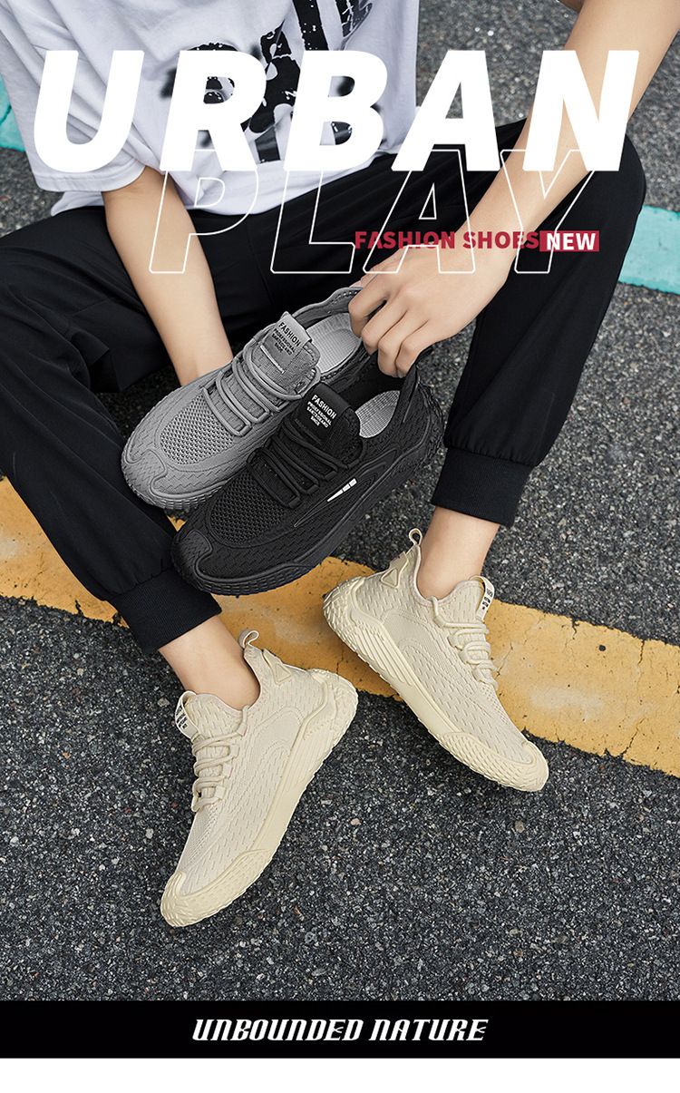 Coconut Shoes Herrenschuhe Fly-woven Mesh Schuhe Herren Vielseitige Sportschuhe Casual Dad Schuhe_voghion.com