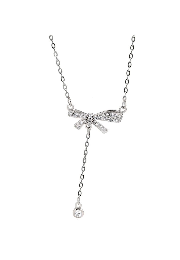 Ldr2066 S925 Silber Zirkon Schmetterling Halskette_voghion.com