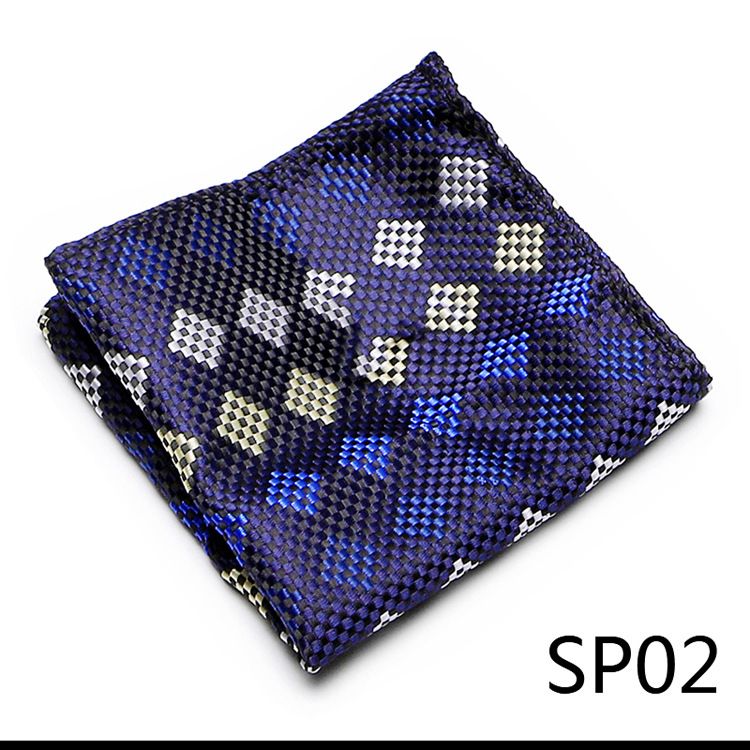 Heren Brits patroon effen kleur polyester zijden vierkante sjaal bruiloft pak zakdoek overhemd klaar op voorraad_voghion.com
