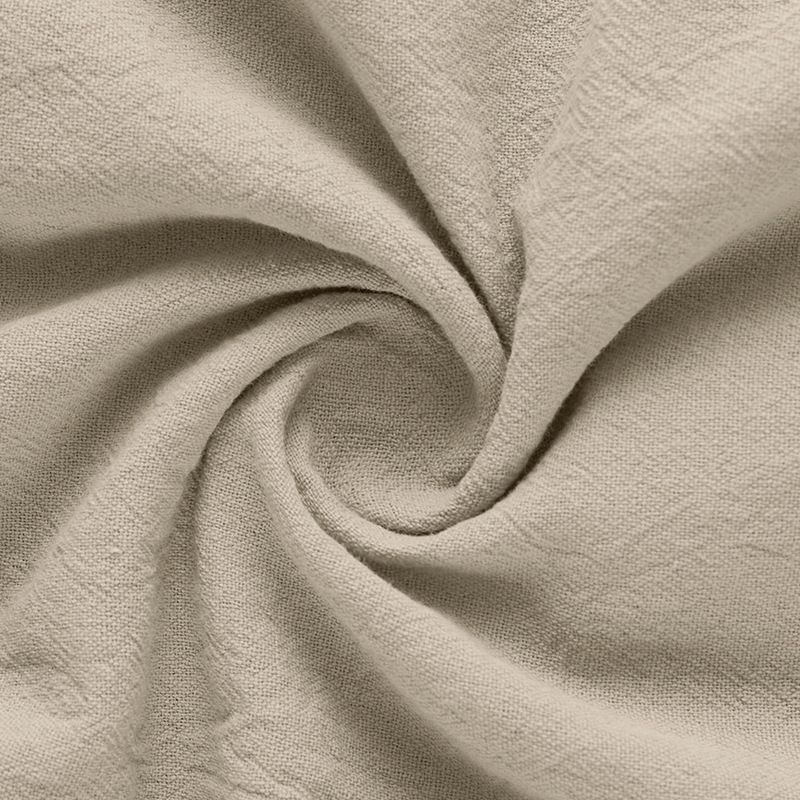 Camicia casual estiva da uomo, ampia, con colletto alto, abbottonata, in lino, a maniche corte, tinta unita, taglie forti_voghion.com