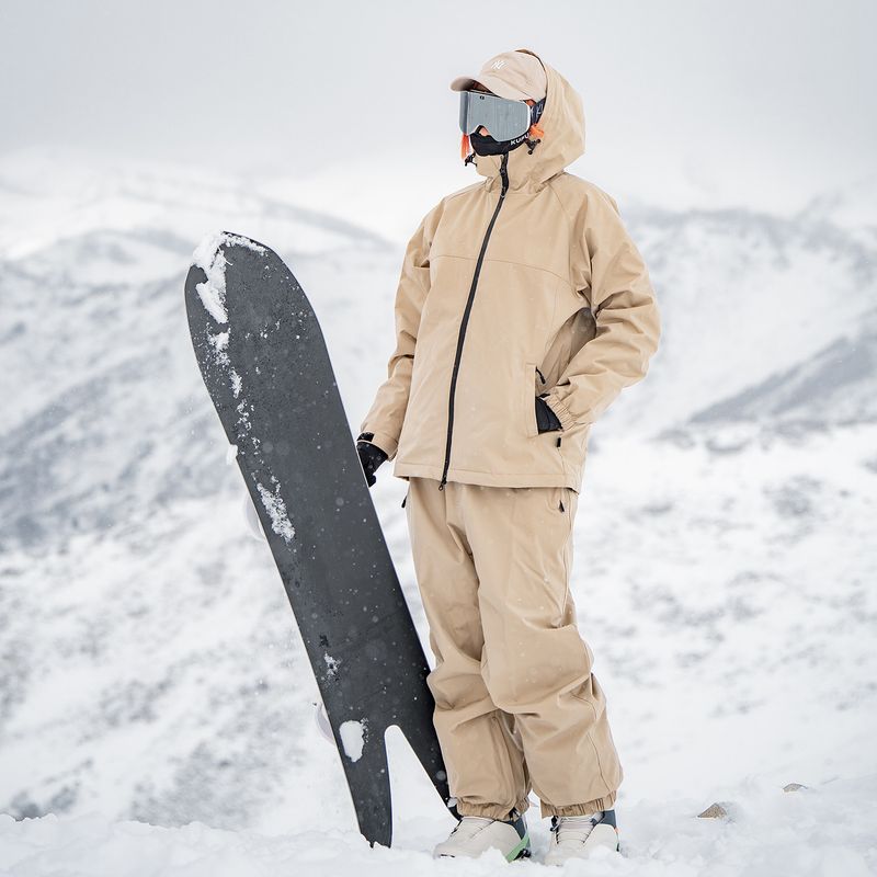 Completo invernale da esterno taglie forti, pantaloni da snowboard per coppie, per donne e uomini_voghion.com