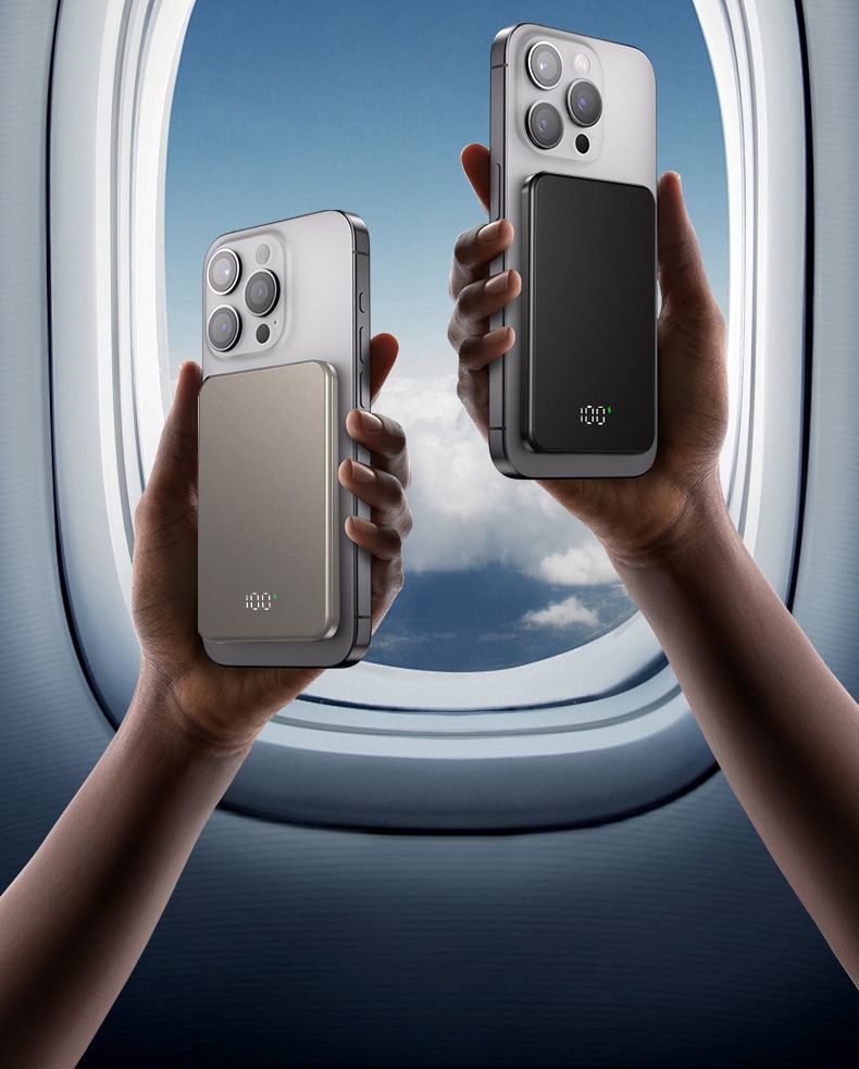 Powerbank Privémodel Geschikt voor Magnetisch Draadloos Opladen Treasure Titaniumlegering Snel Opladen Draagbaar En Dun Mobiel Vermogen_voghion.com